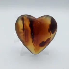 Buy Amber Carved Heart Online