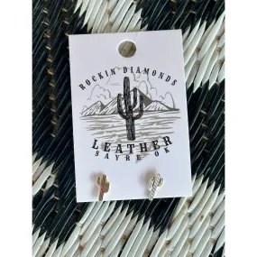 Cactus Earrings-Silver