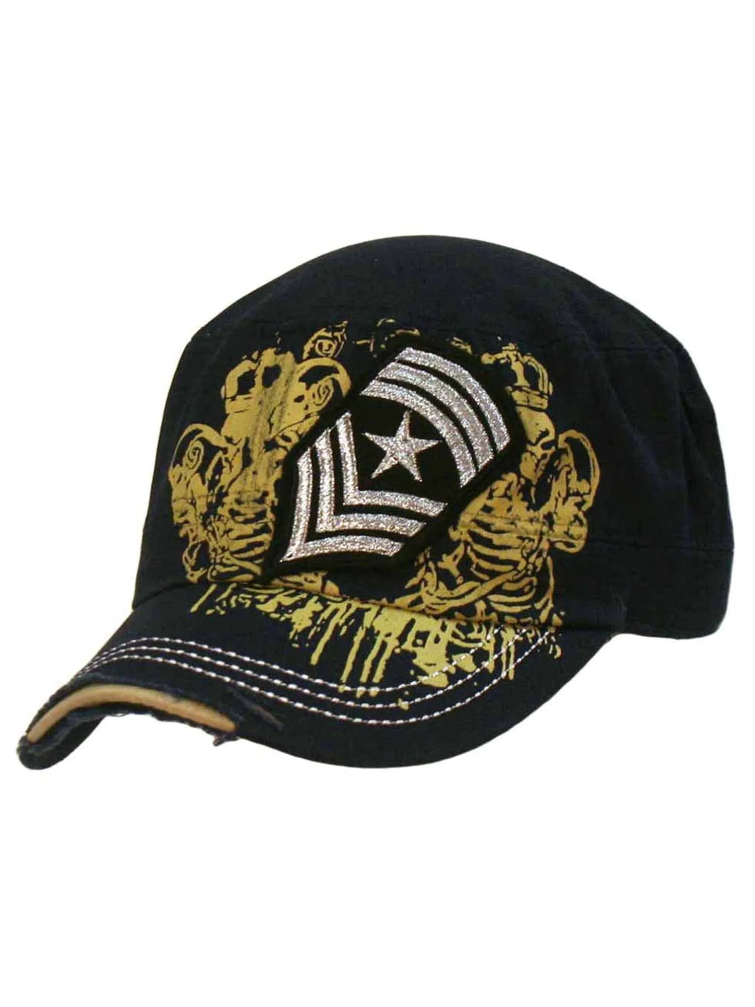 Cadet Cap Hat With Soldier Rank Patch