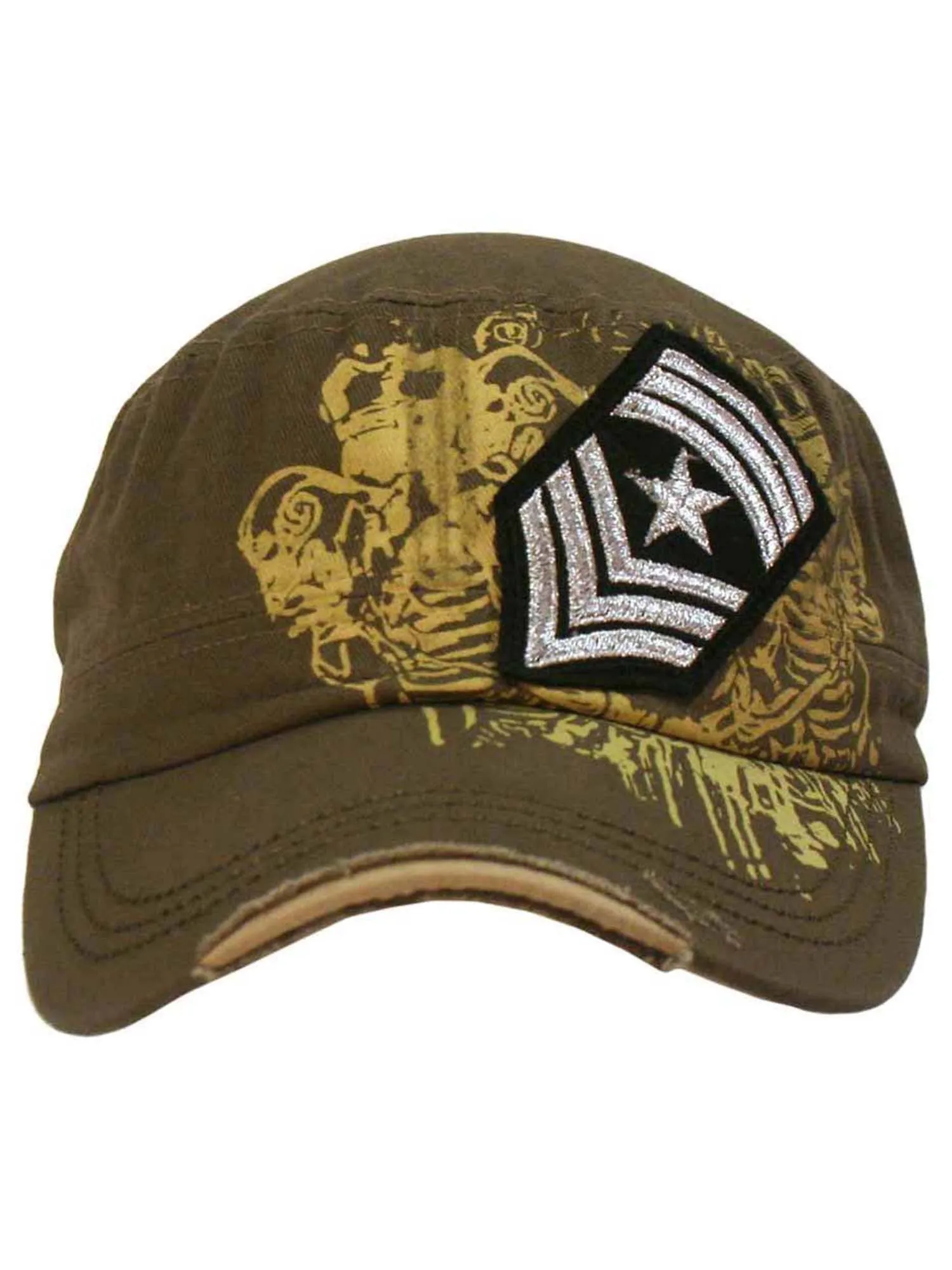 Cadet Cap Hat With Soldier Rank Patch