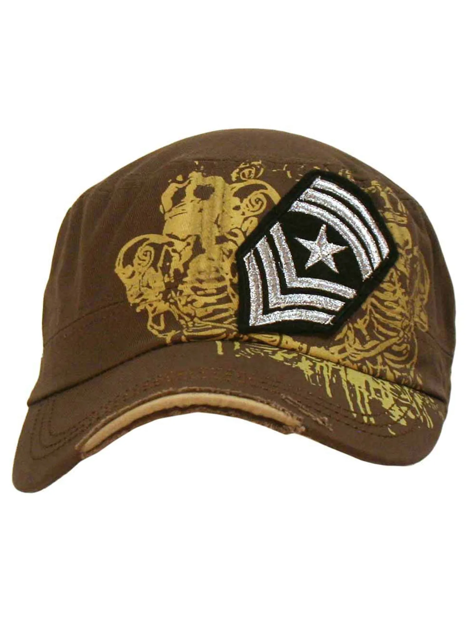 Cadet Cap Hat With Soldier Rank Patch