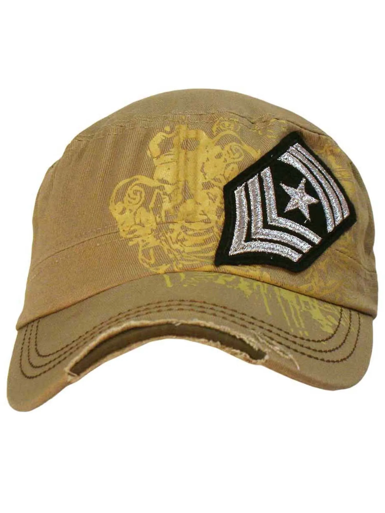 Cadet Cap Hat With Soldier Rank Patch