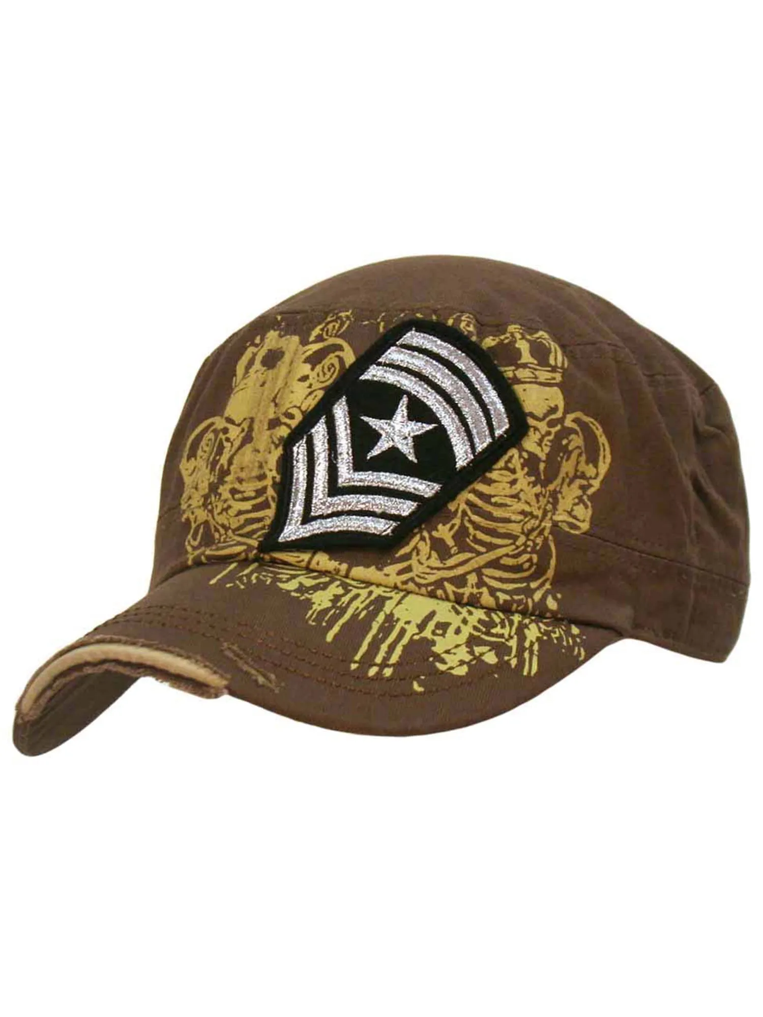 Cadet Cap Hat With Soldier Rank Patch