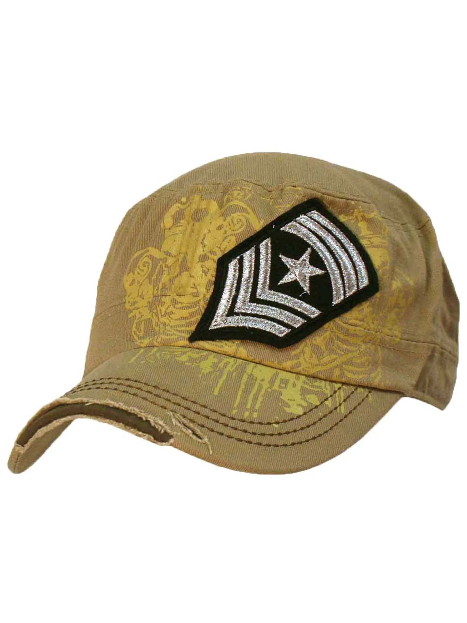 Cadet Cap Hat With Soldier Rank Patch