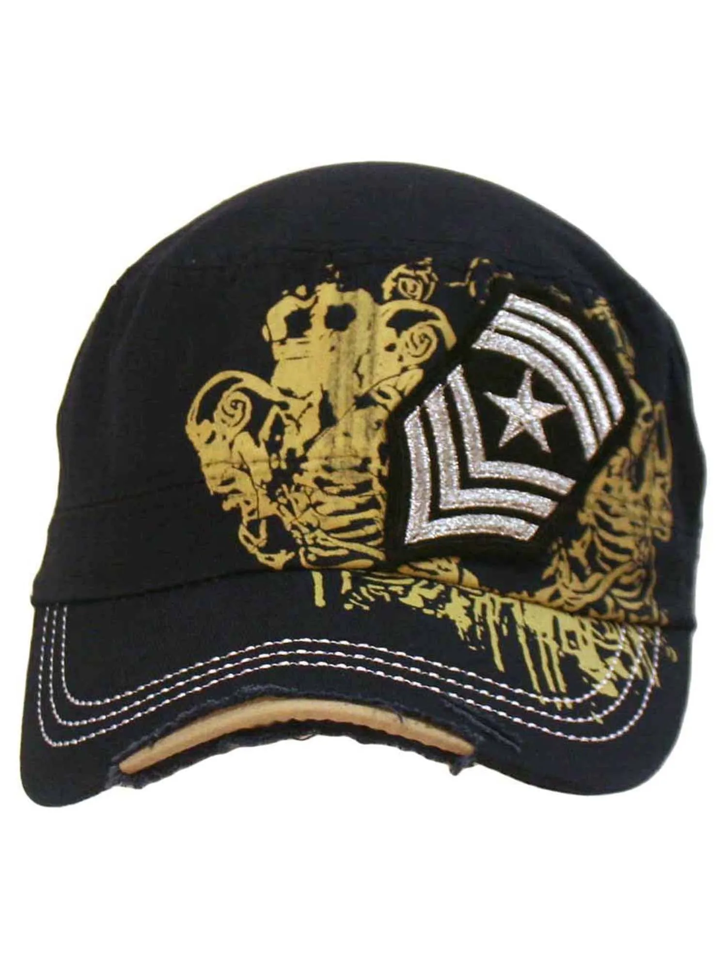 Cadet Cap Hat With Soldier Rank Patch