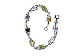 Caged Gemstone Bracelet