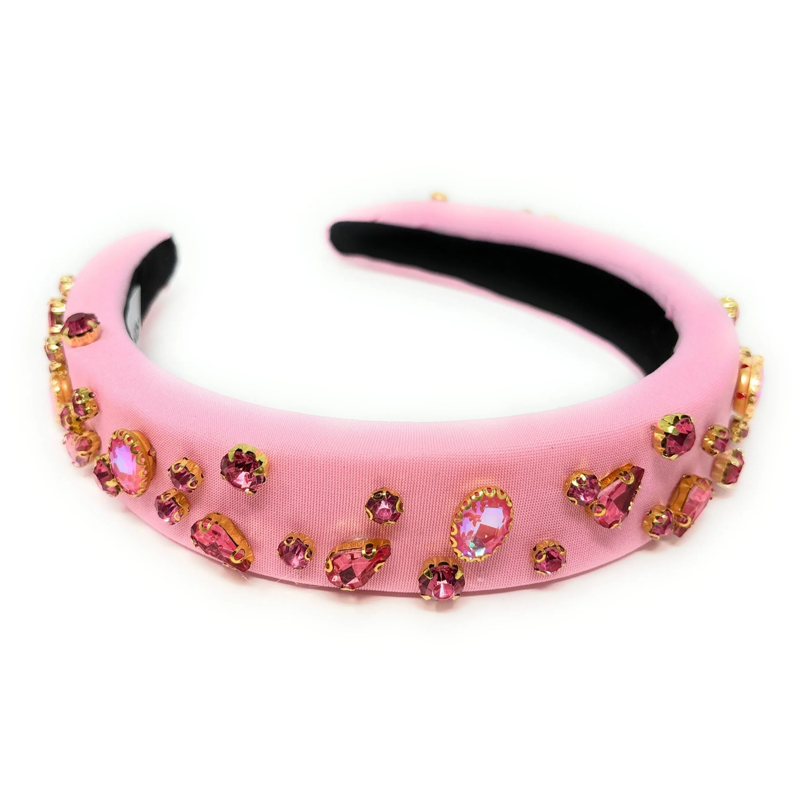 Camelia Pink Padded Baroque Headband