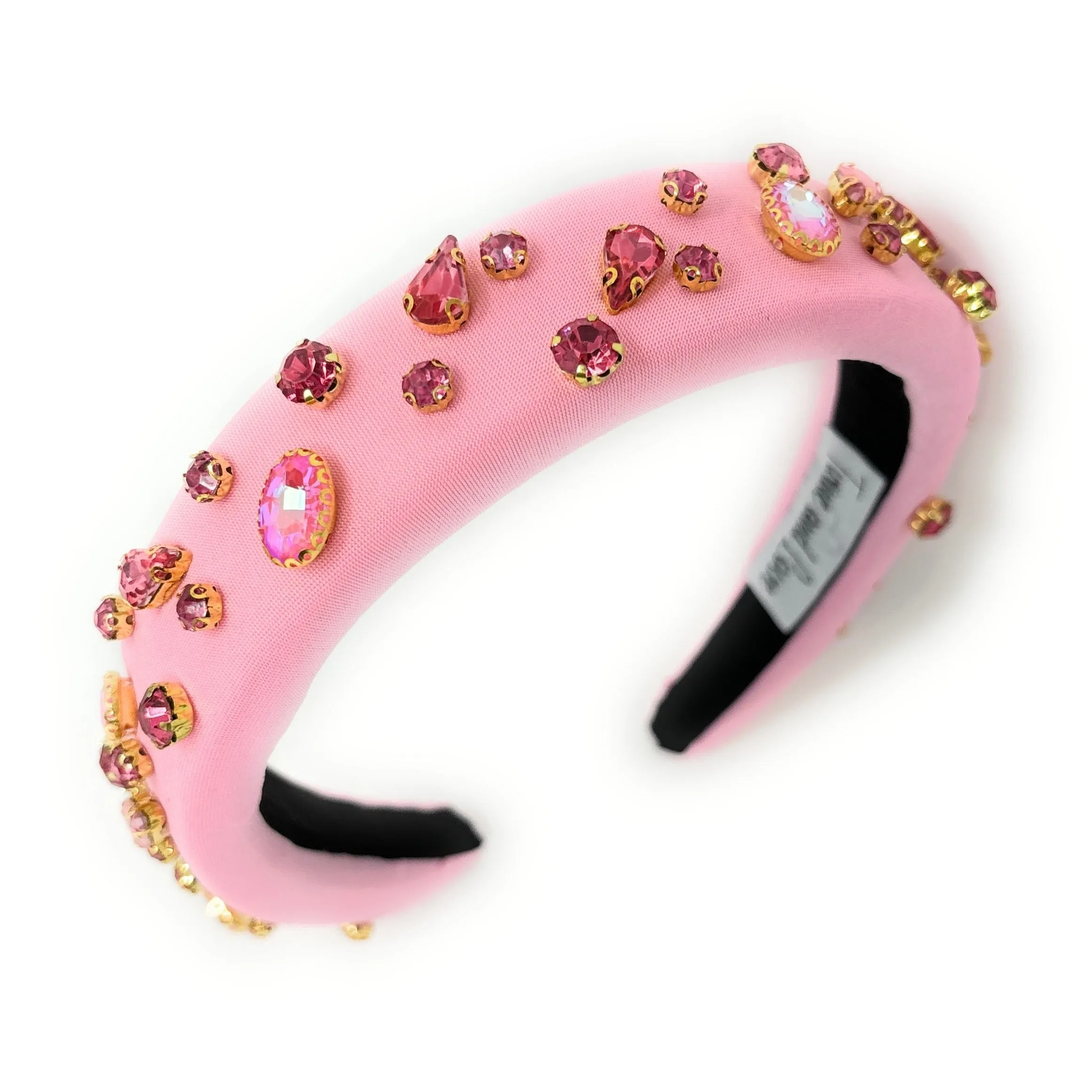 Camelia Pink Padded Baroque Headband