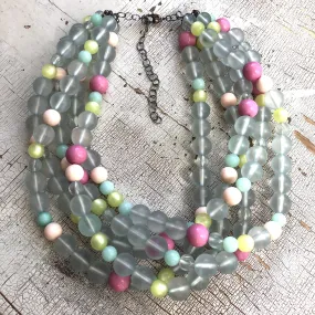 Candy Store Floor Frosted Sylvie Statement Necklace