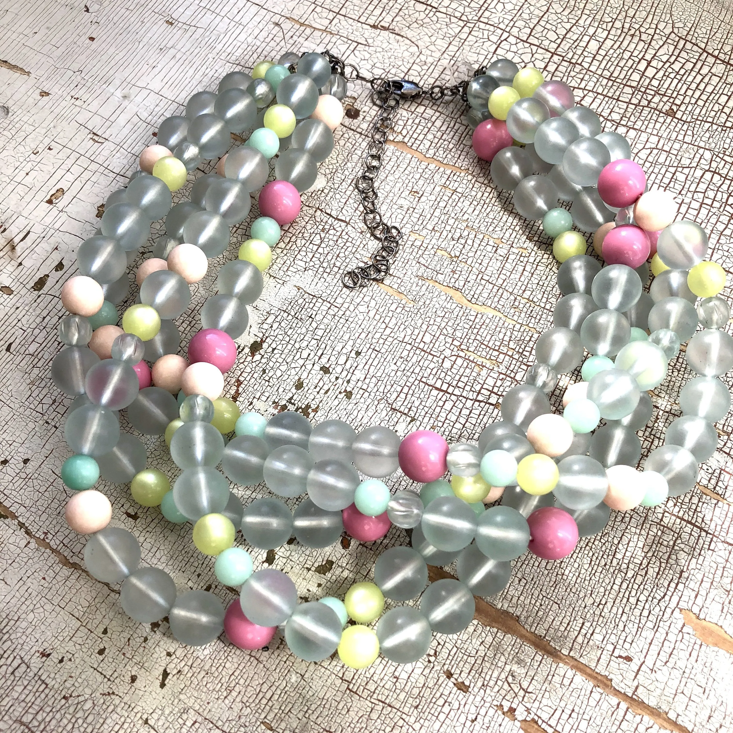 Candy Store Floor Frosted Sylvie Statement Necklace