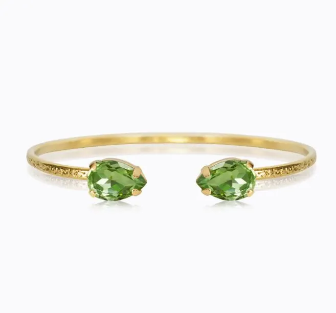 Caroline Svedbom Petite Drop Bracelet Gold Peridot