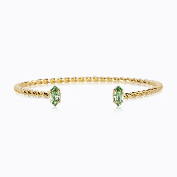 Caroline Svedbom Petite Navette Bracelet - Gold Peridot