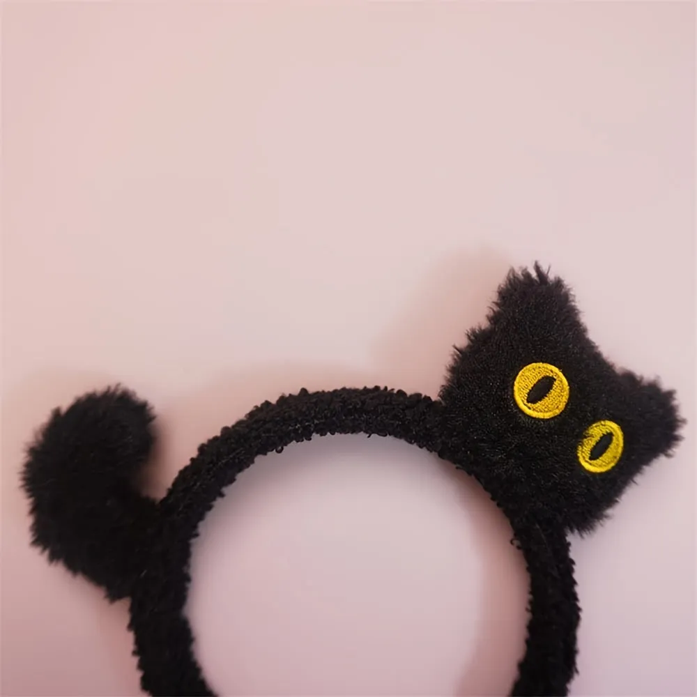 Cartoon Cat Headband Adorable Hair Accessory for Christmas Celebrations