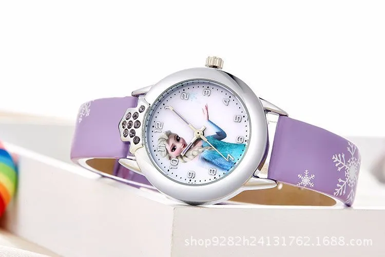 Cartoon Little Princess Children's Watch Children's Quartz Watch Animation and Cartoon Primary and Secondary School Boys and Girls Watch