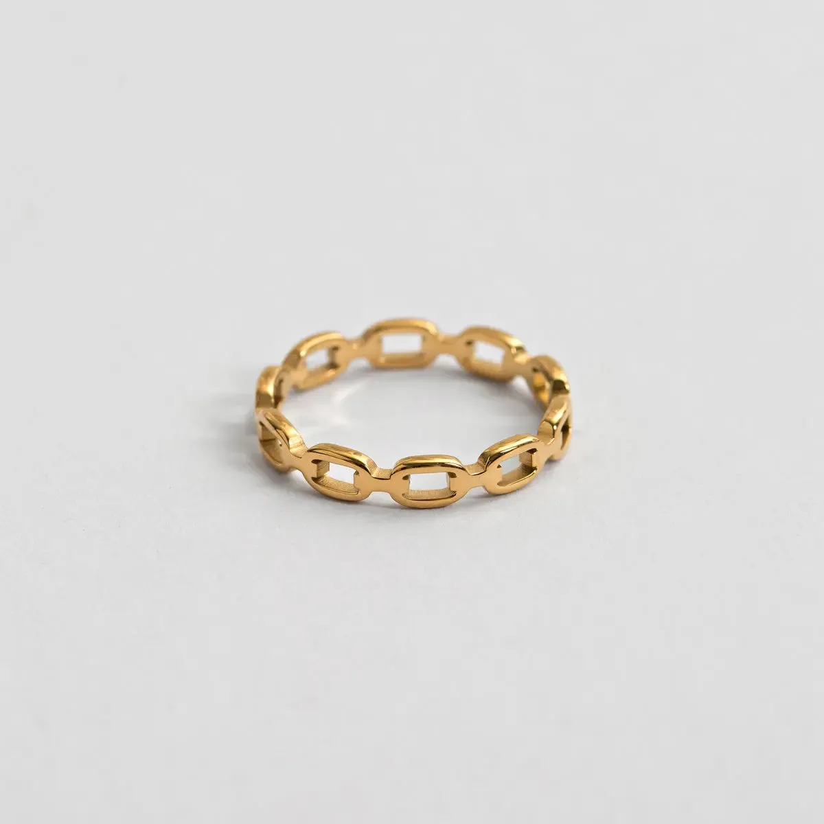 Chain Link Ring Stainless Steel