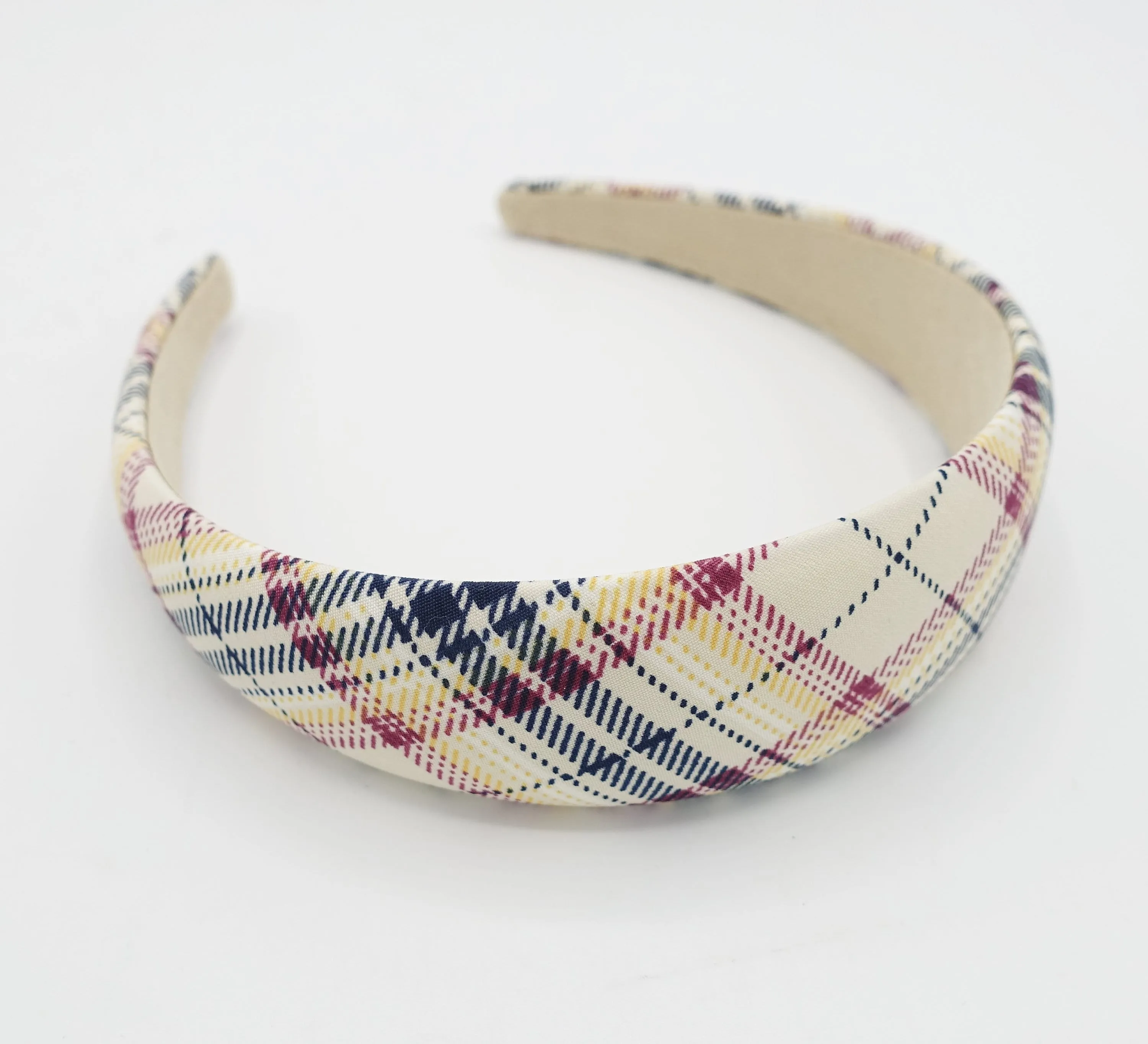 check headband plaid pattern hairband basic hair accessory for women