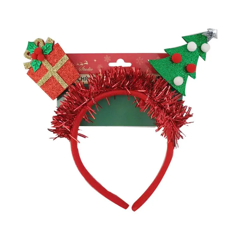 Christmas Headband with Gift Box and Christmas Tree