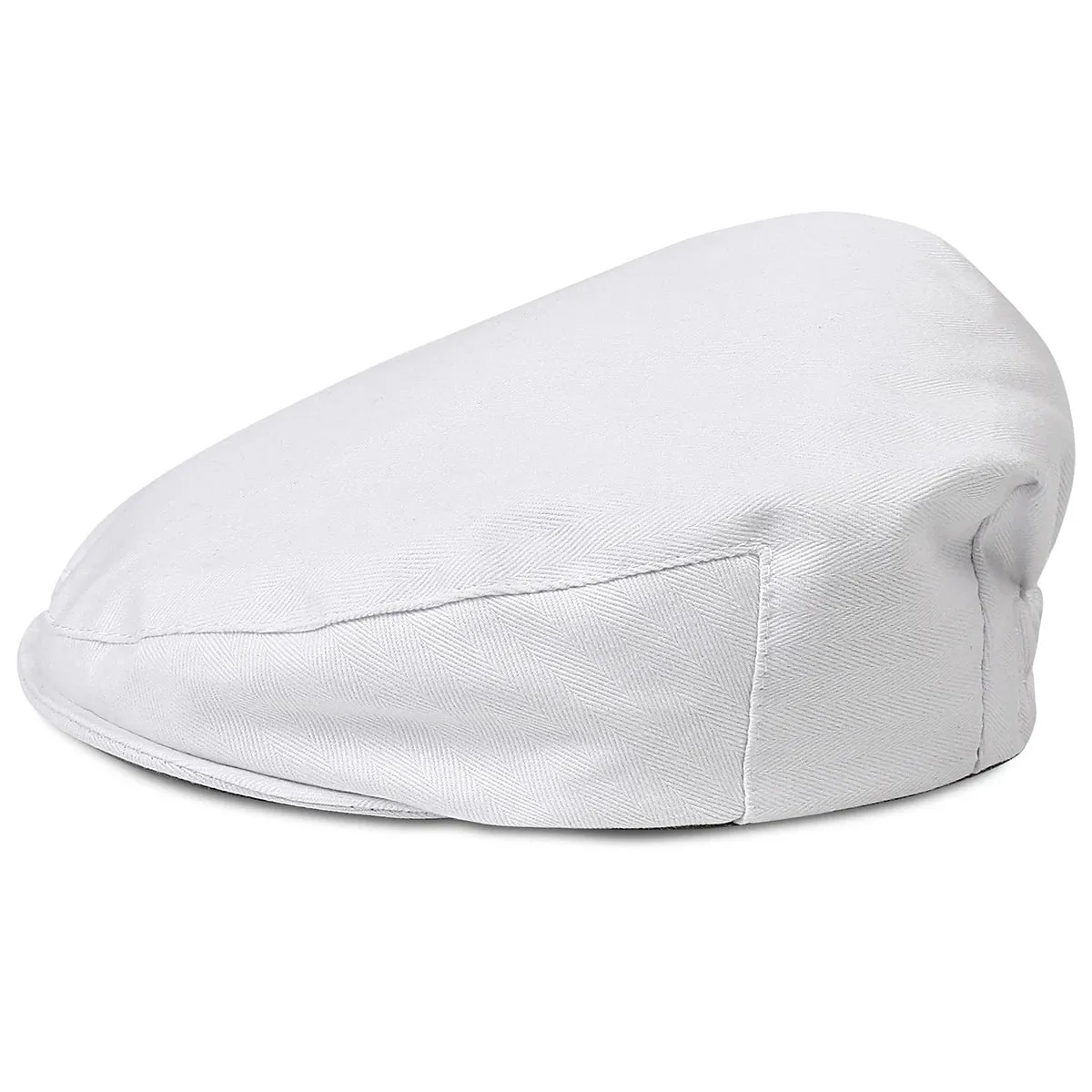 Classic Baby Boy Newsboy Cap - Herringbone Pattern for Special Occasions