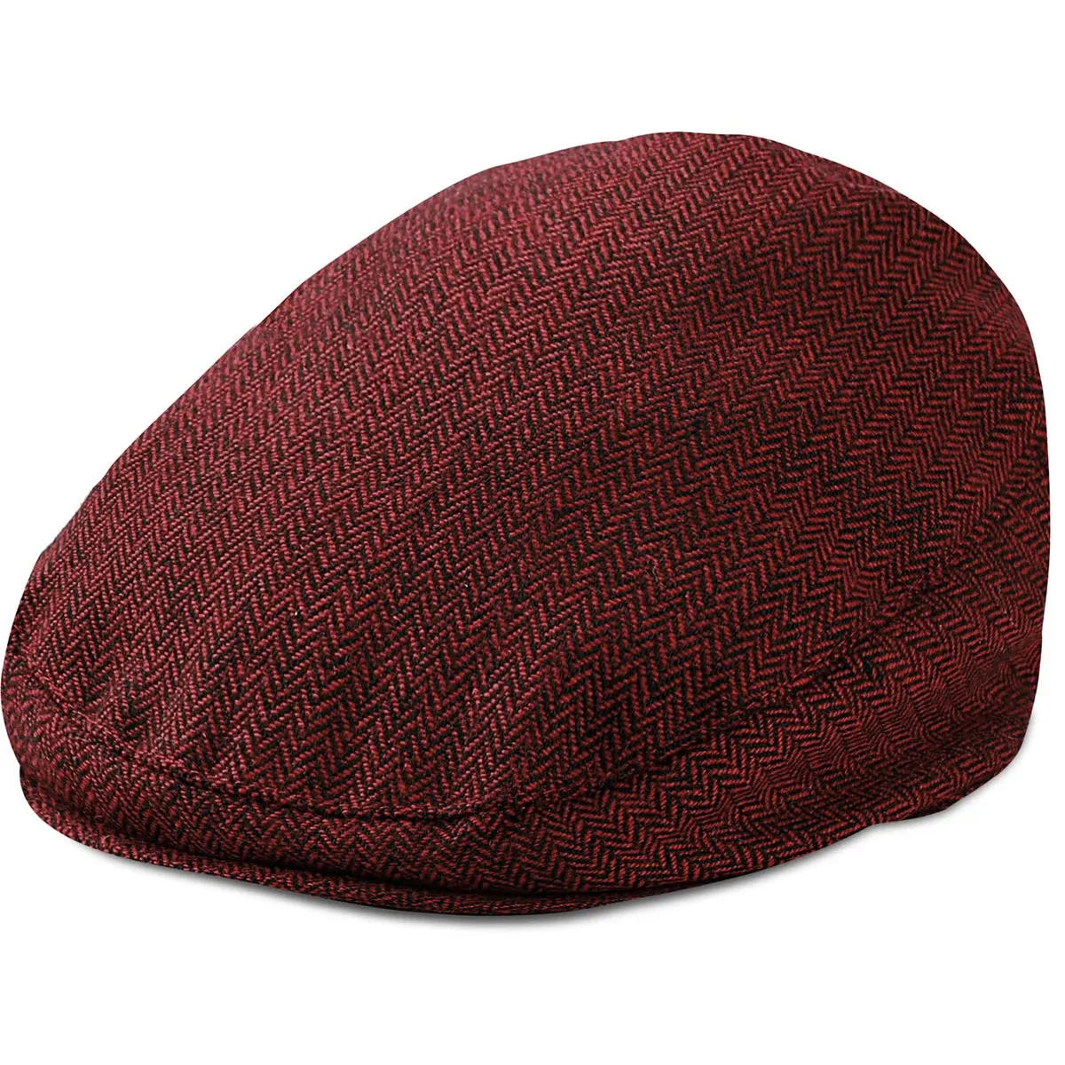 Classic Baby Boy Newsboy Cap - Herringbone Pattern for Special Occasions