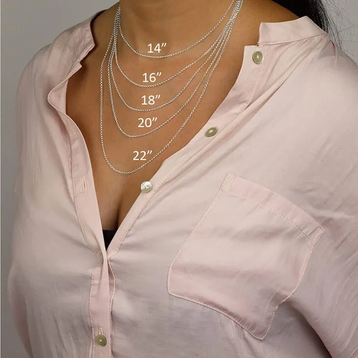 Classic Monogram Necklace Rose Gold Plated