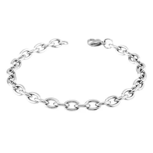 Classy Men Stainless Steel Rolo Chain Bracelet