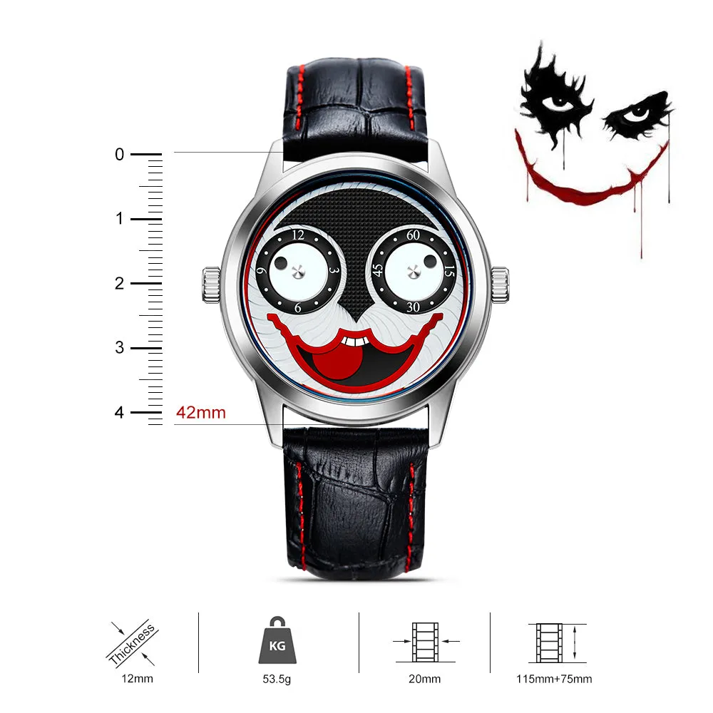 Clown Style Quartz Waterproof Wristwatch