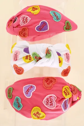 Conversation Heart Headbands