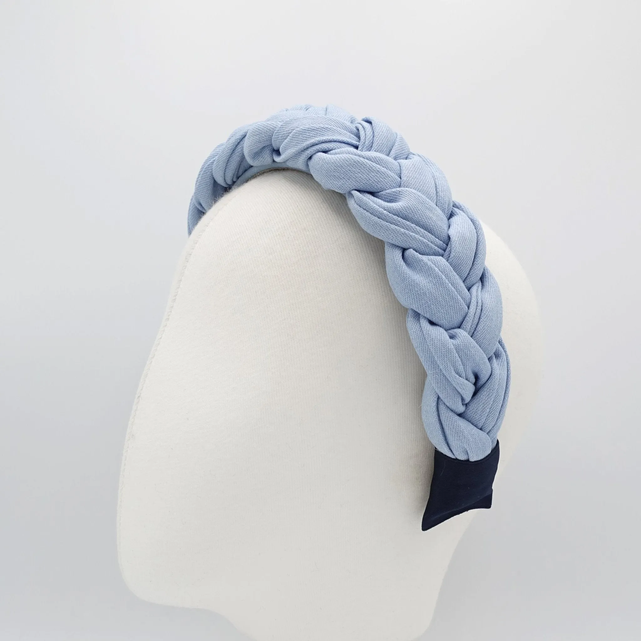 denim braided headband stylish casual hairband