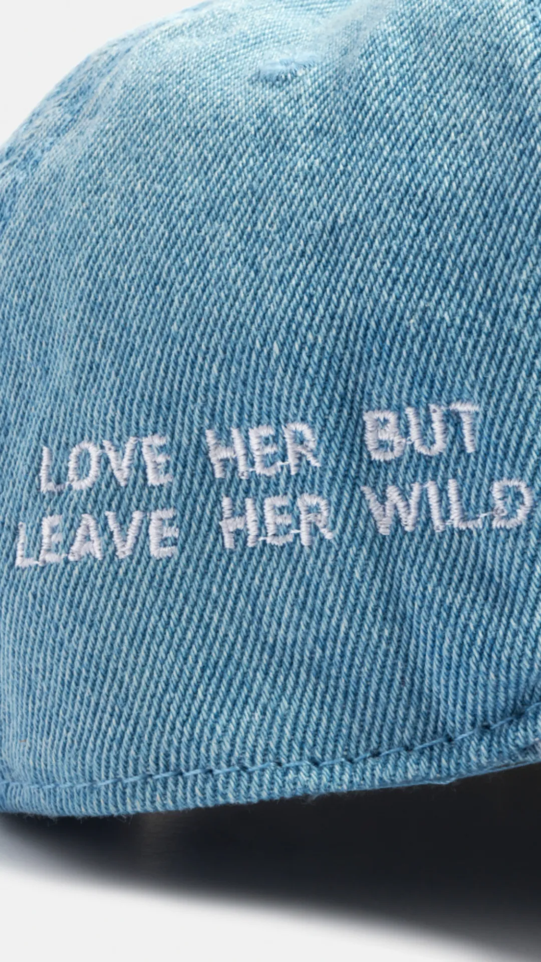 Denim Heart Dad Hat