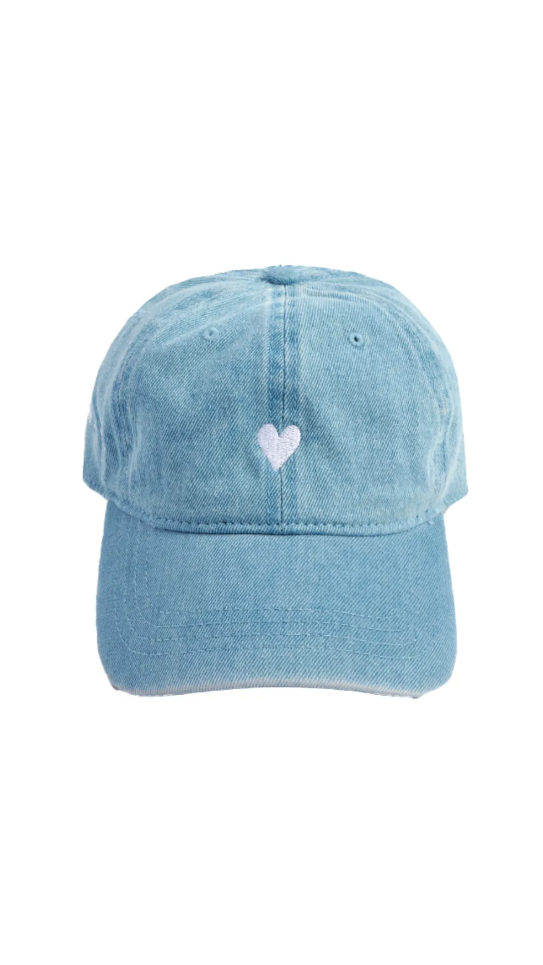 Denim Heart Dad Hat