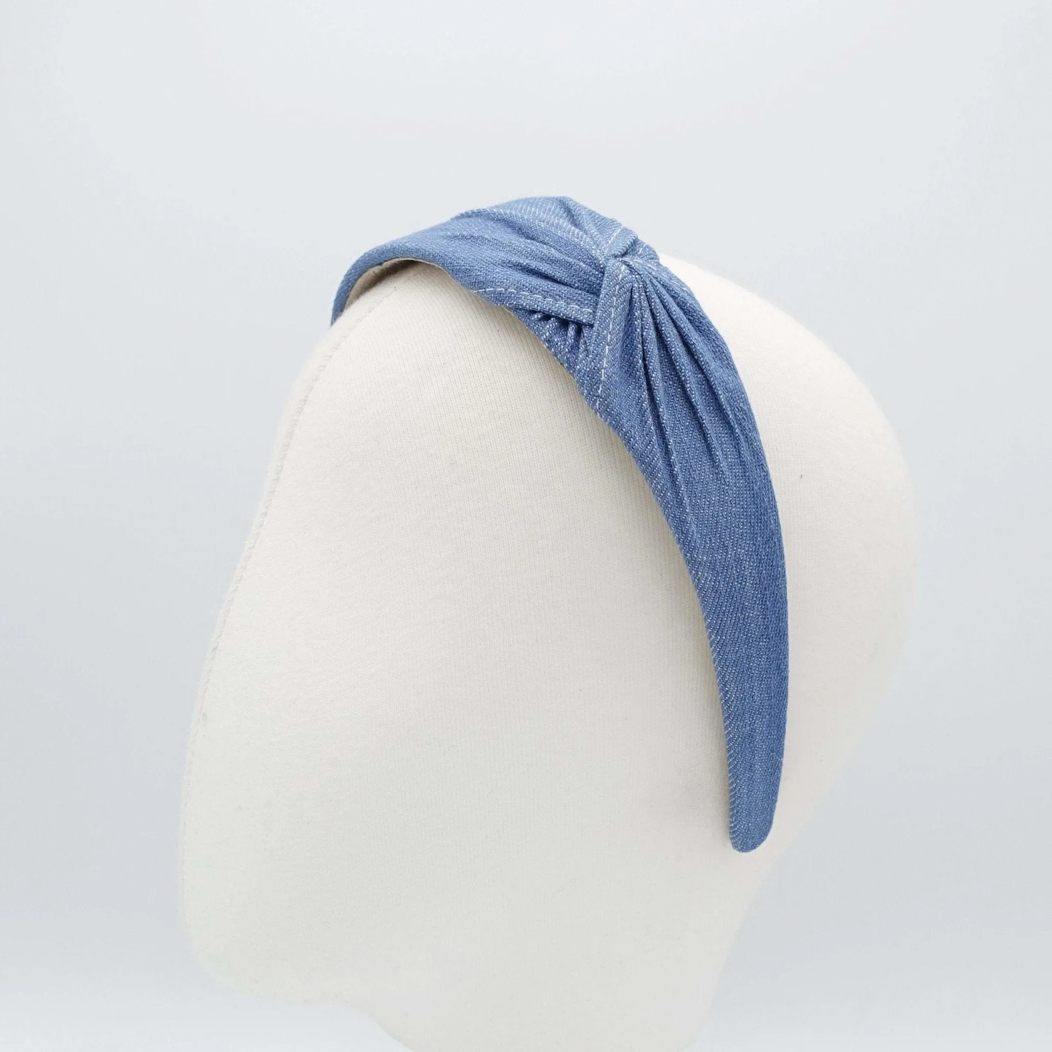 denim side twist headband casual hairband women hair accessories