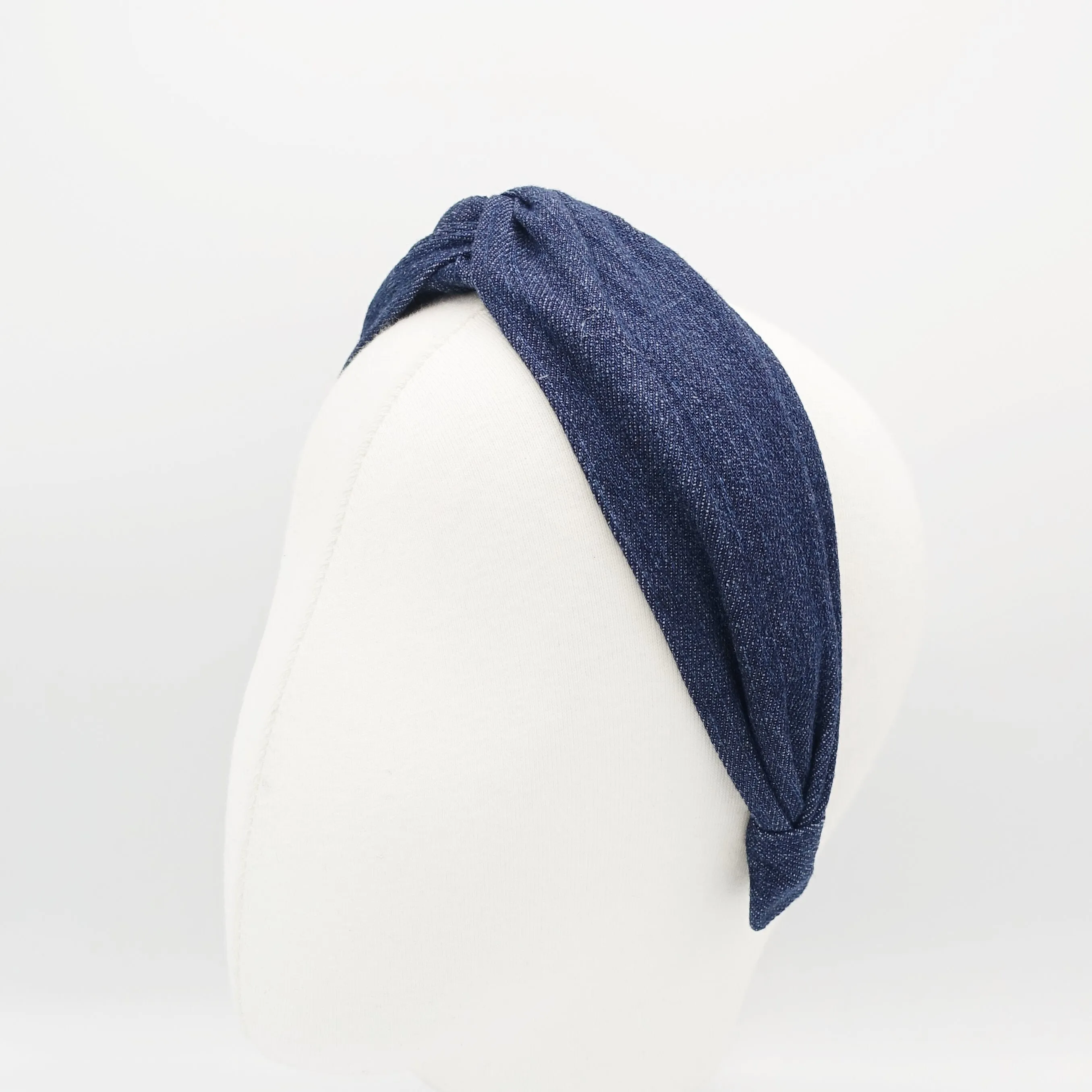 denim twisted headband cross casual cotton hairband women hair accessory