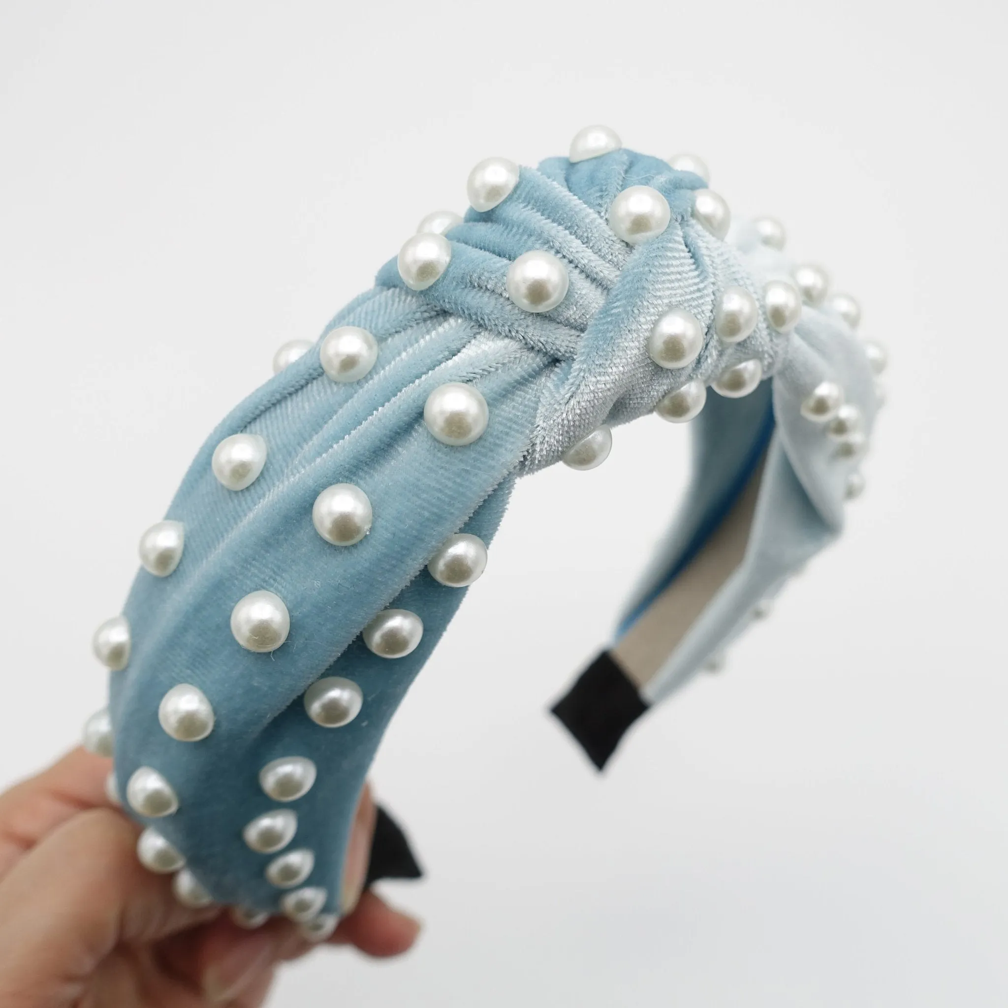 densely embellished pearl headband