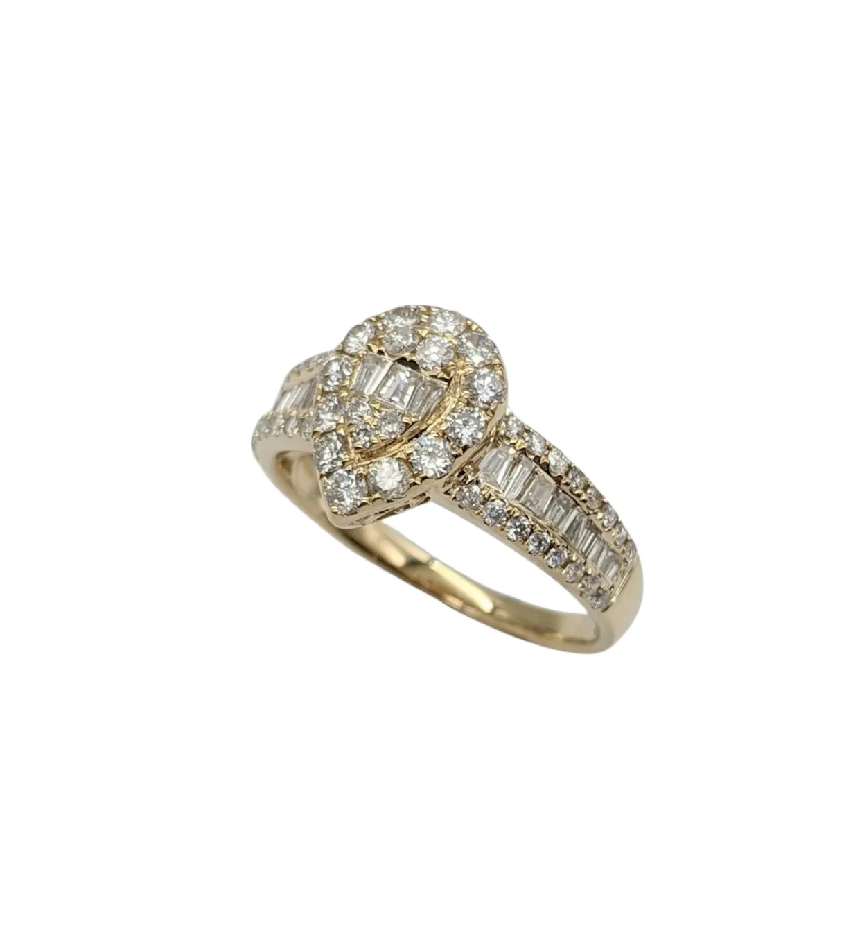 Diamond Pear Shaped Fashion Ring