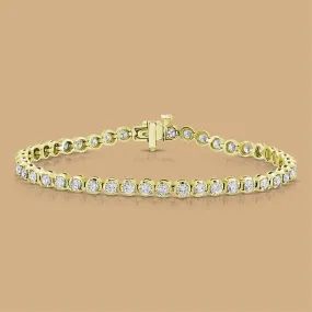 Diamond Tennis Bracelet 4.01Ct