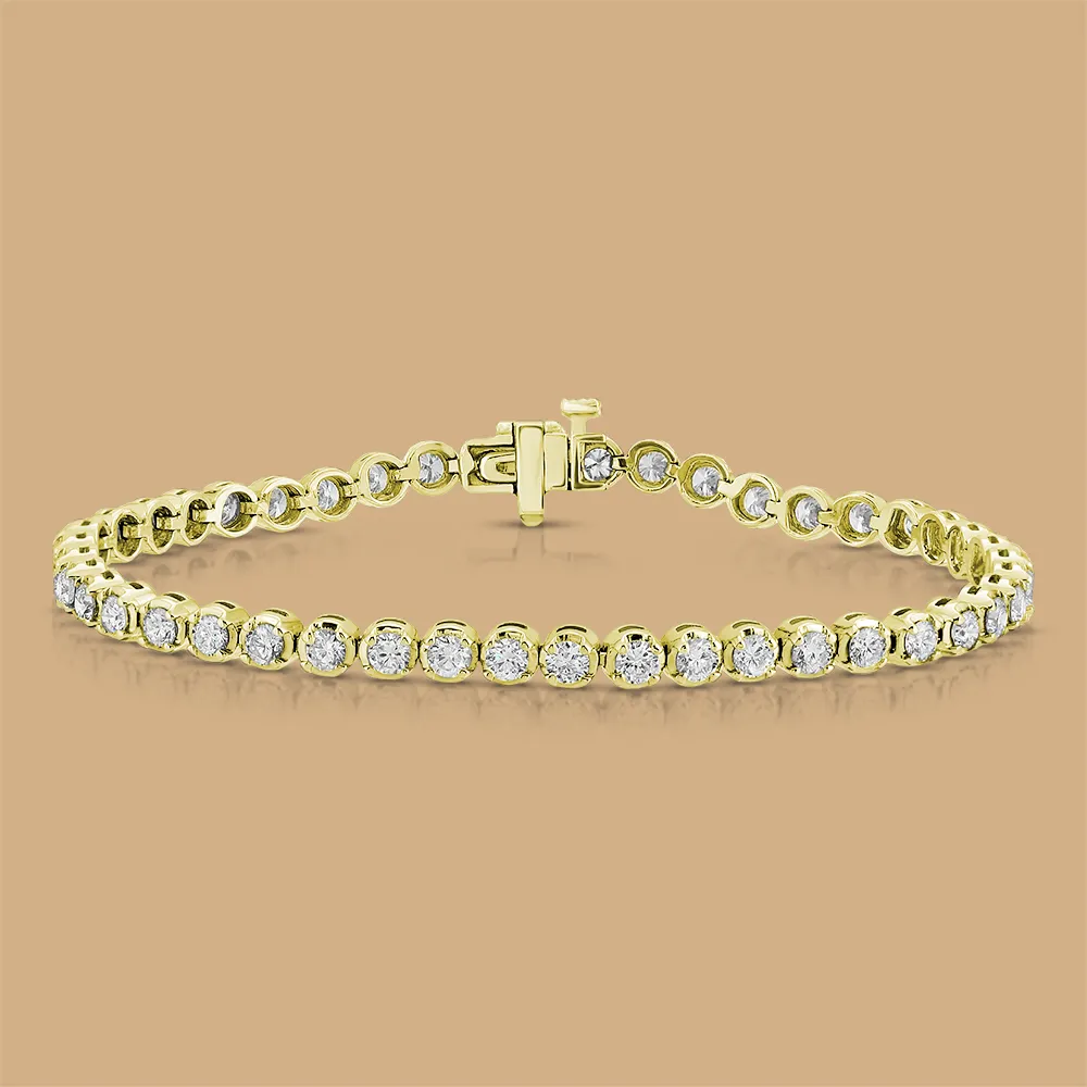 Diamond Tennis Bracelet 4.01Ct