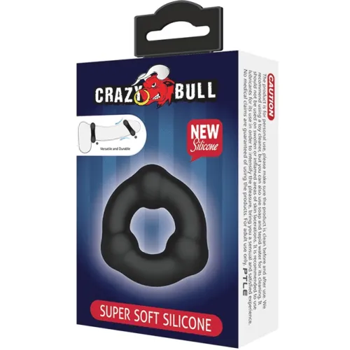 Enhanced Silicone Cock Ring 'Crazy Bull'