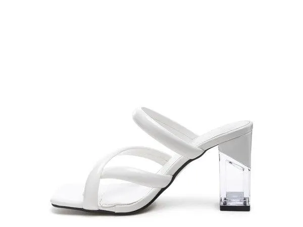 Erised Clear Heel Toe Ring Slides