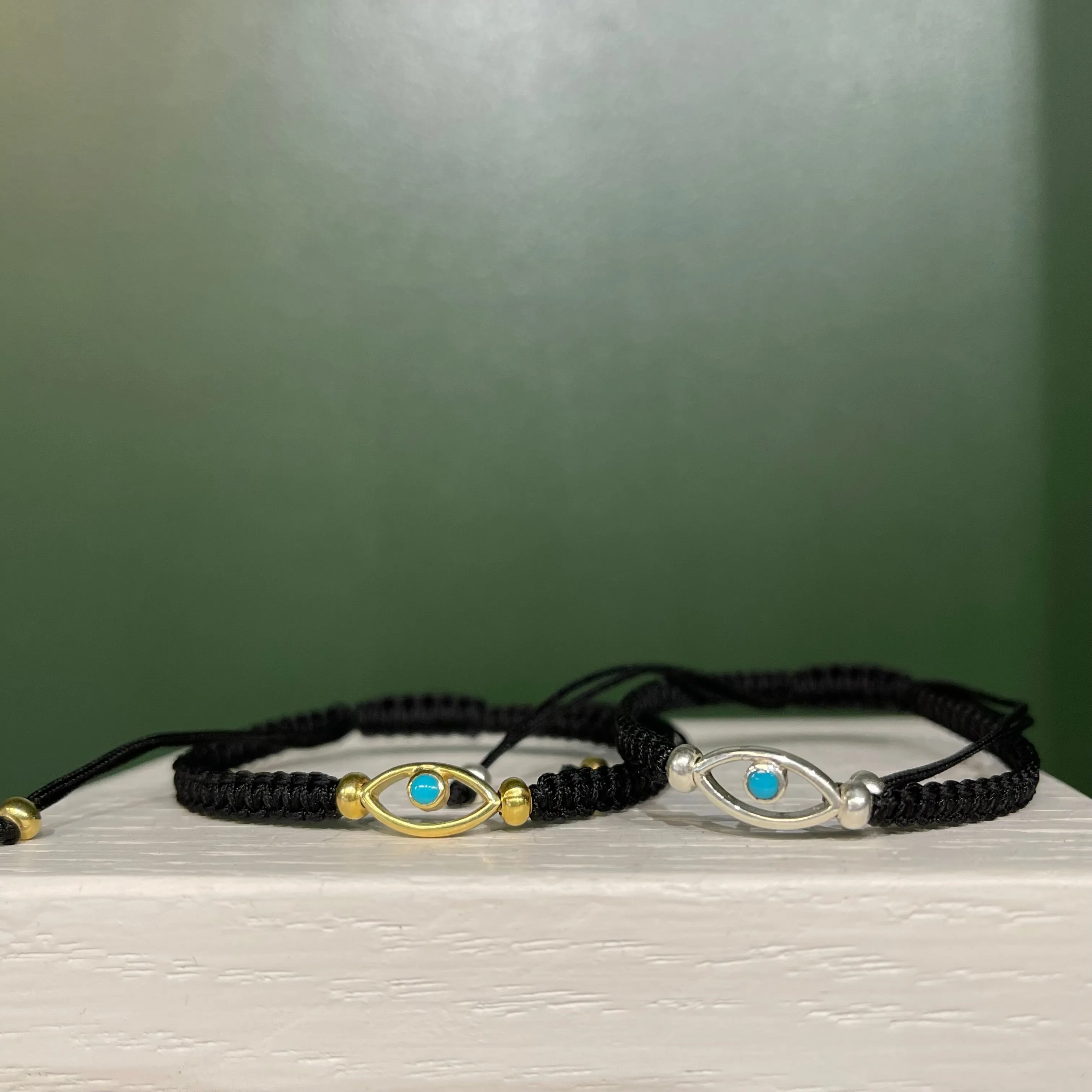 Evil Eye Turquoise Braided Bracet