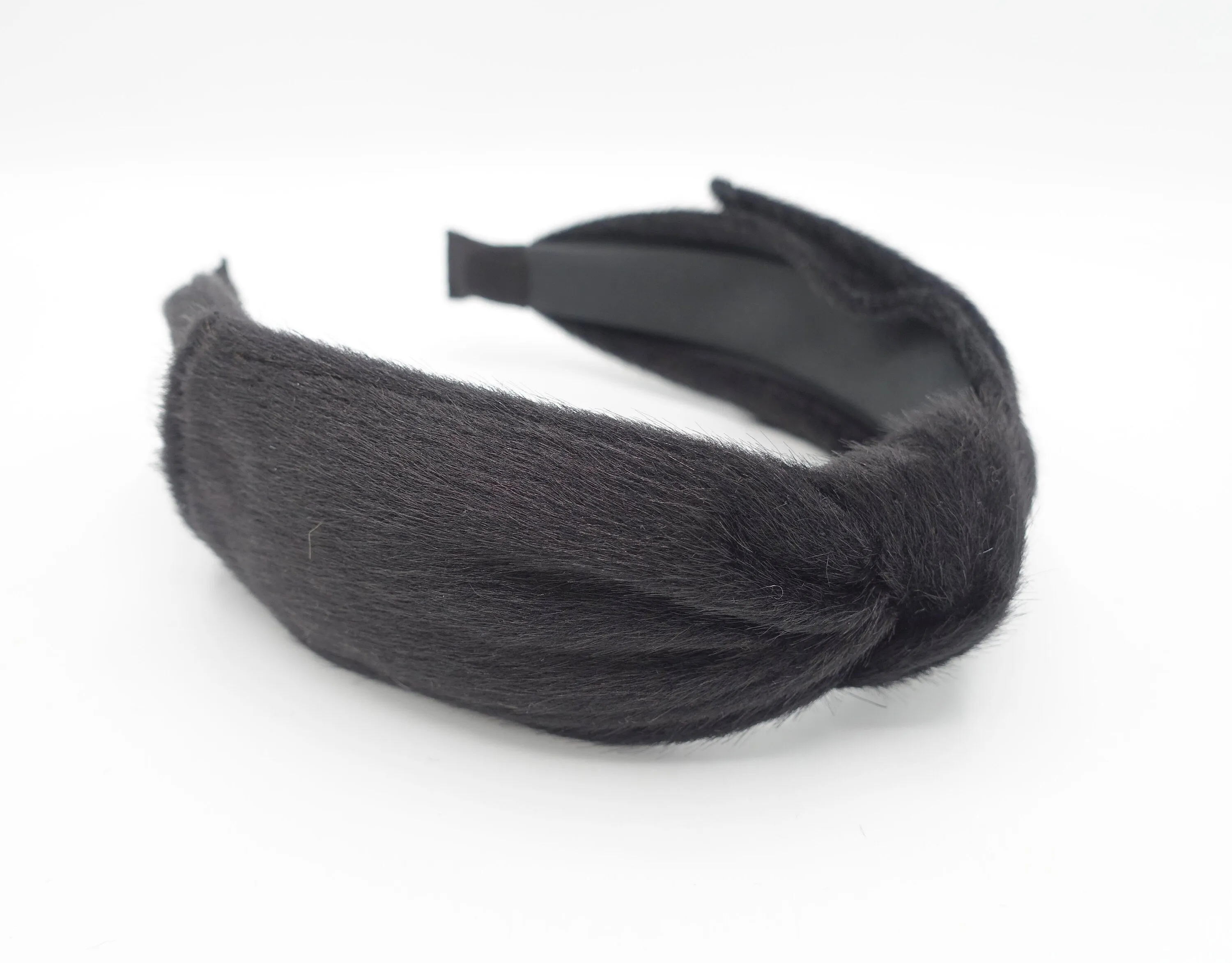 fabric fur bow tie headband women hairband