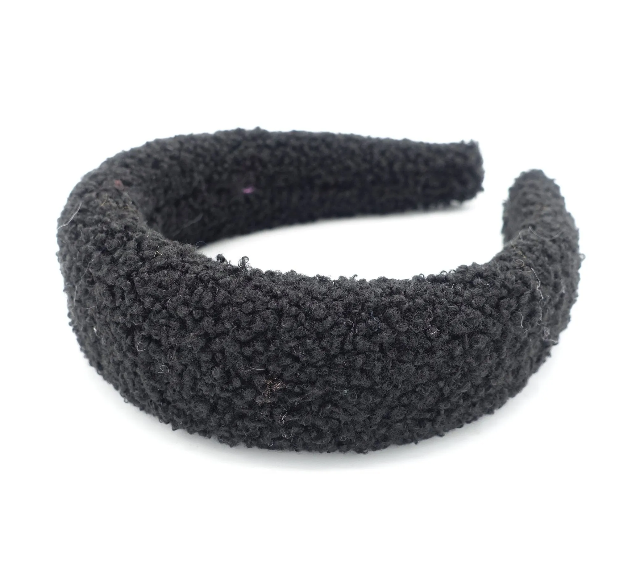 fabric lamb fur headband padded hairband