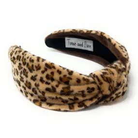 Faux Fur Leopard Knot Headband (more colors)