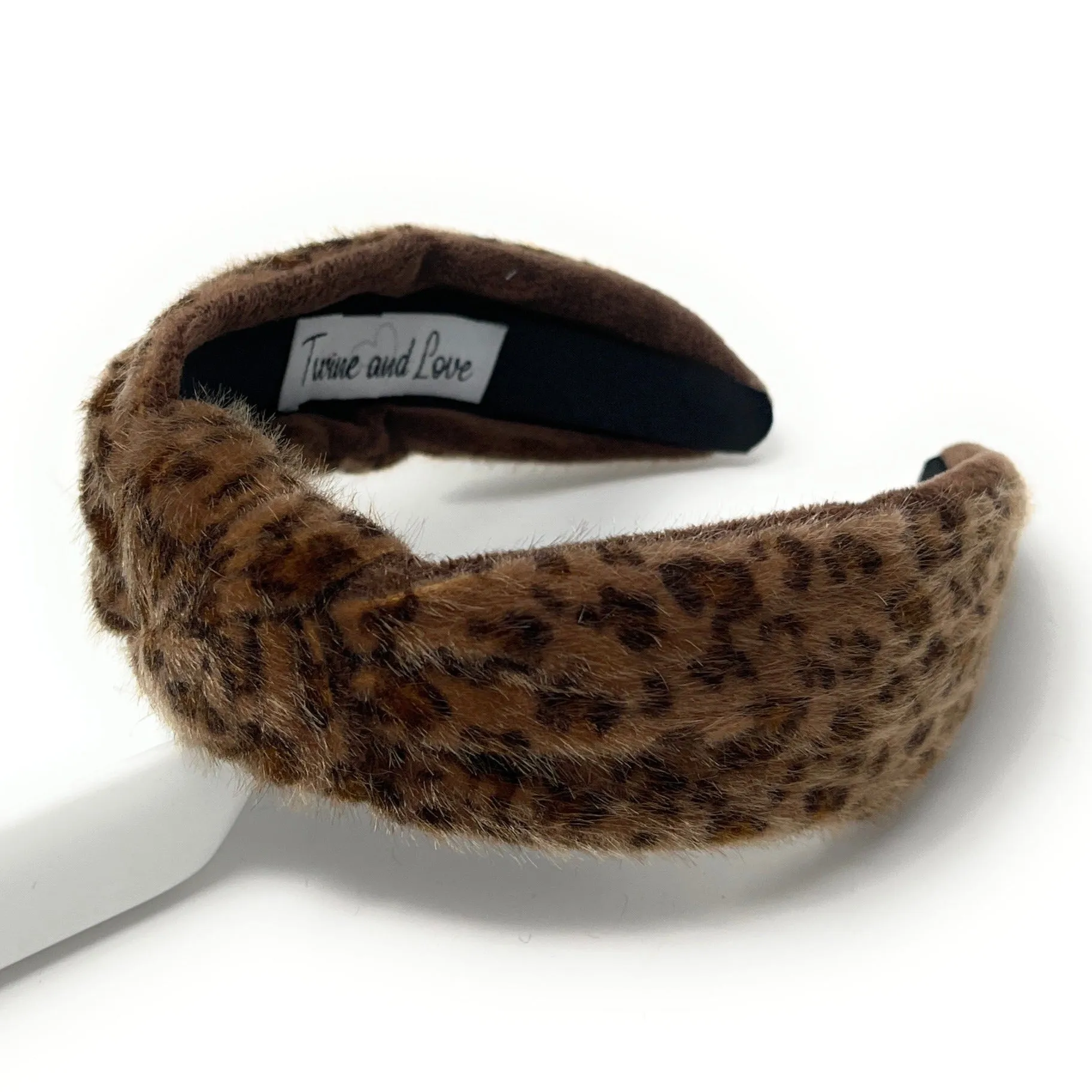 Faux Fur Leopard Knot Headband (more colors)