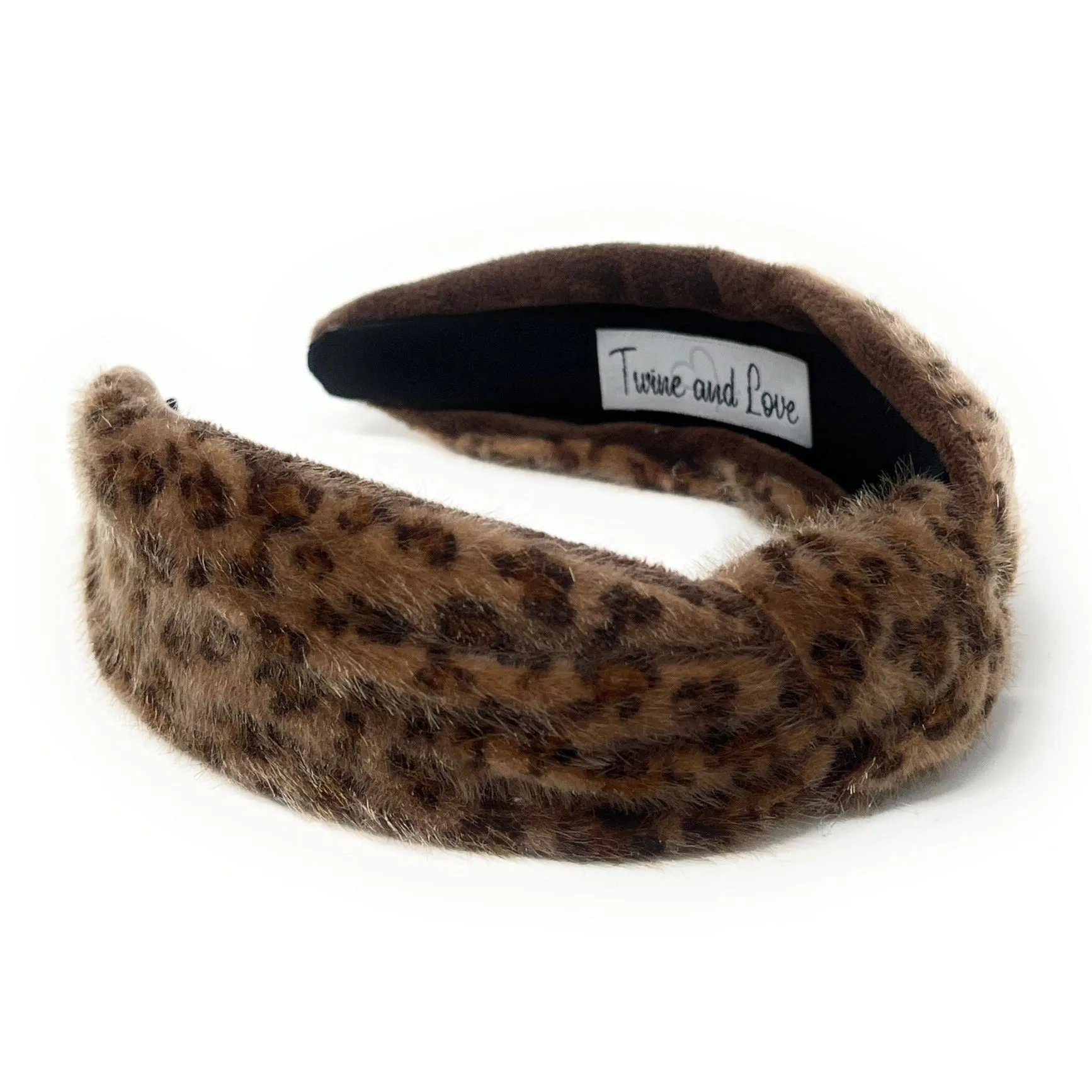 Faux Fur Leopard Knot Headband (more colors)