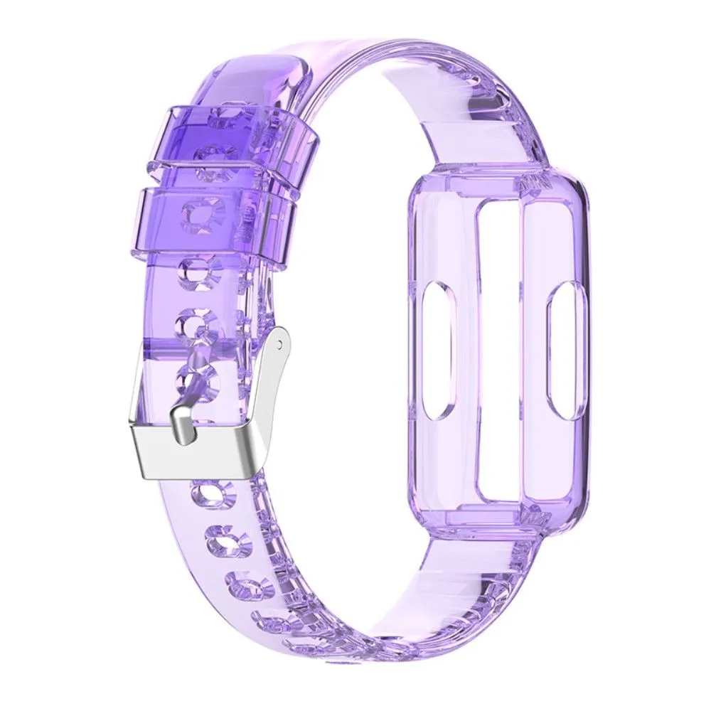 Fitbit Ace 3 / Luxe / Inspire HR clear TPU cover   watch strap - Transparent Purple