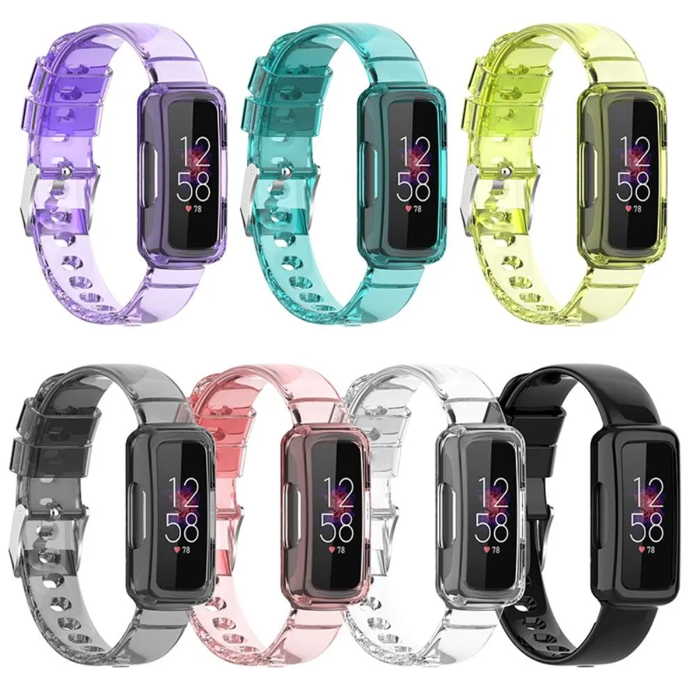 Fitbit Ace 3 / Luxe / Inspire HR clear TPU cover   watch strap - Transparent Purple