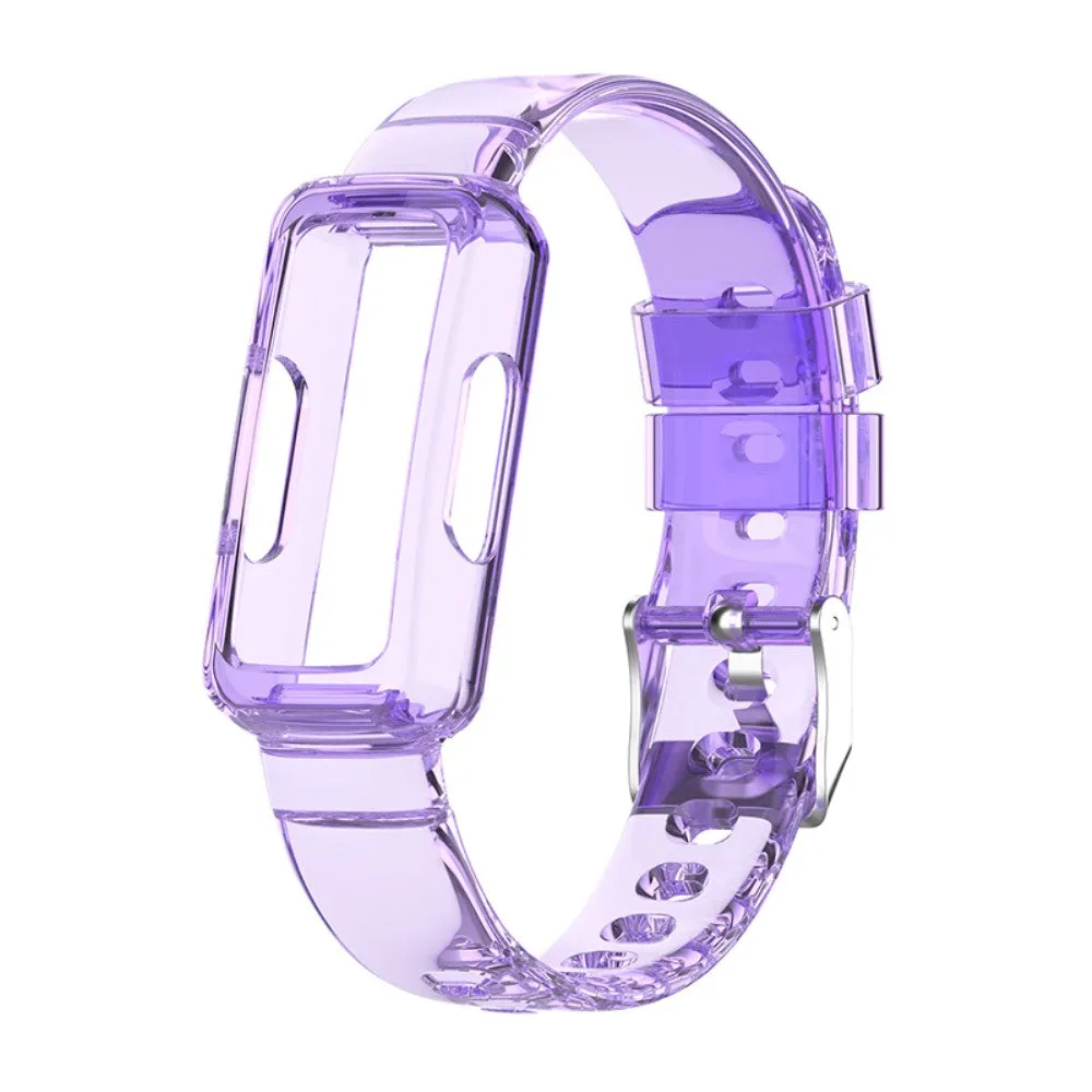 Fitbit Ace 3 / Luxe / Inspire HR clear TPU cover   watch strap - Transparent Purple