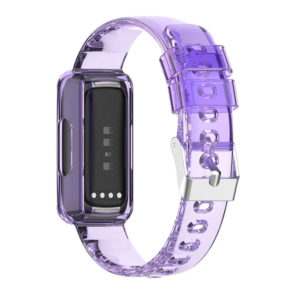 Fitbit Ace 3 / Luxe / Inspire HR clear TPU cover   watch strap - Transparent Purple