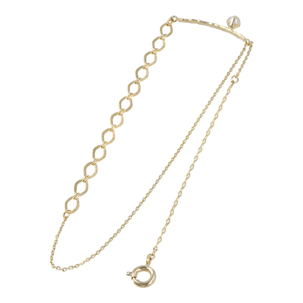 FIX Mismatched Chain Faux Pearl Bracelet