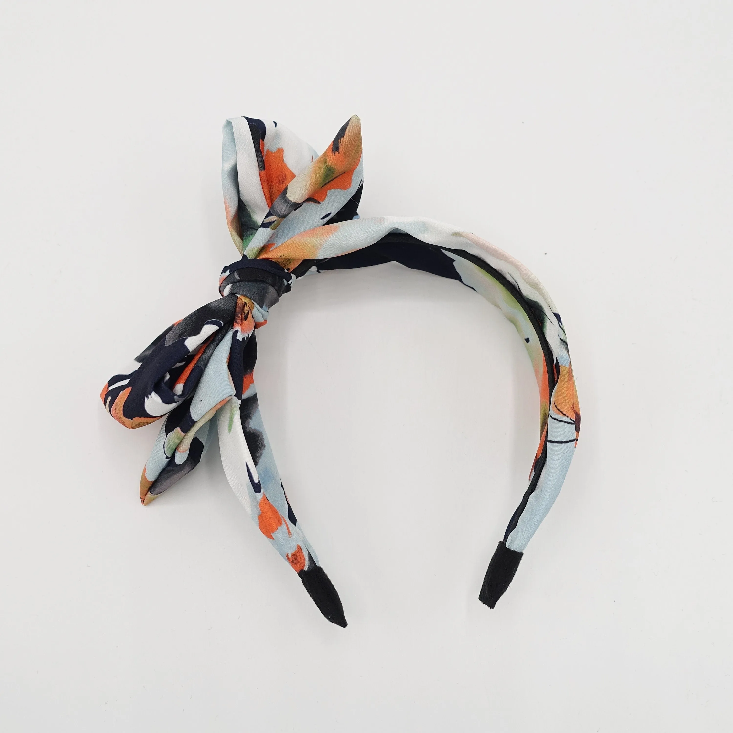 floral abstract bow knot headband watercolor painting pattern colorful hairband